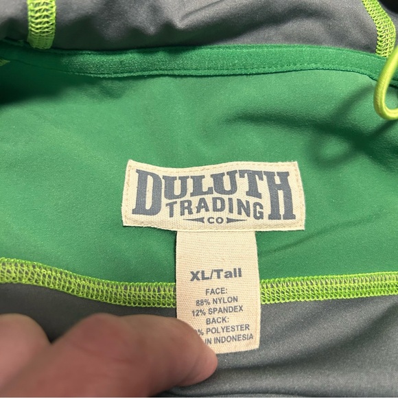 Duluth Trading Softshell‎ Jacket Hooded Mens Extra Large Tall Full Zip Green - Picture 5 of 10